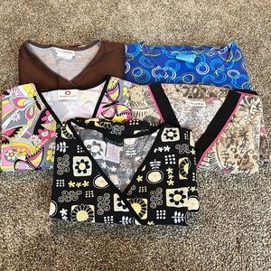 Womens scrub tops